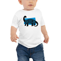 Diplodocus Diplodocws Baby Jersey Short Sleeve Tee T-shirt White Welsh Dinosaur - Taffy Tees