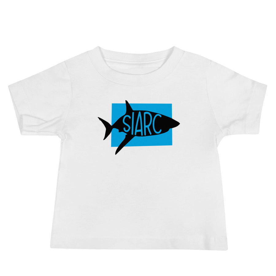 Shark Siarc Baby Jersey Short Sleeve Tee T-shirt Welsh White - Taffy Tees