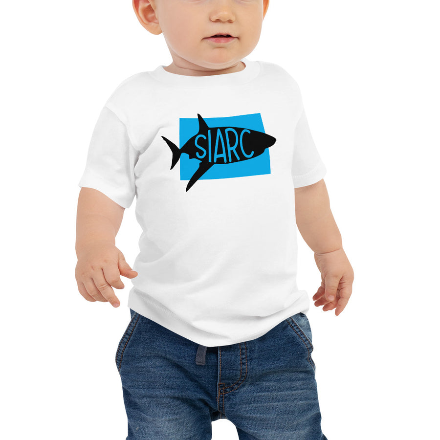 Shark Siarc Baby Jersey Short Sleeve Tee T-shirt Welsh White - Taffy Tees