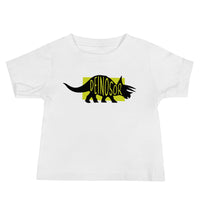 Dinosaur Deinosor Baby Jersey Short Sleeve Tee T-shirt White Welsh - Taffy Tees