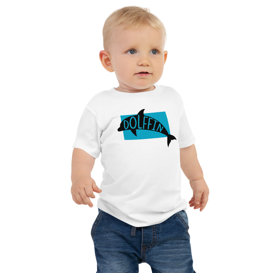 Dolphin Dolffin Baby Jersey Short Sleeve Tee White Welsh