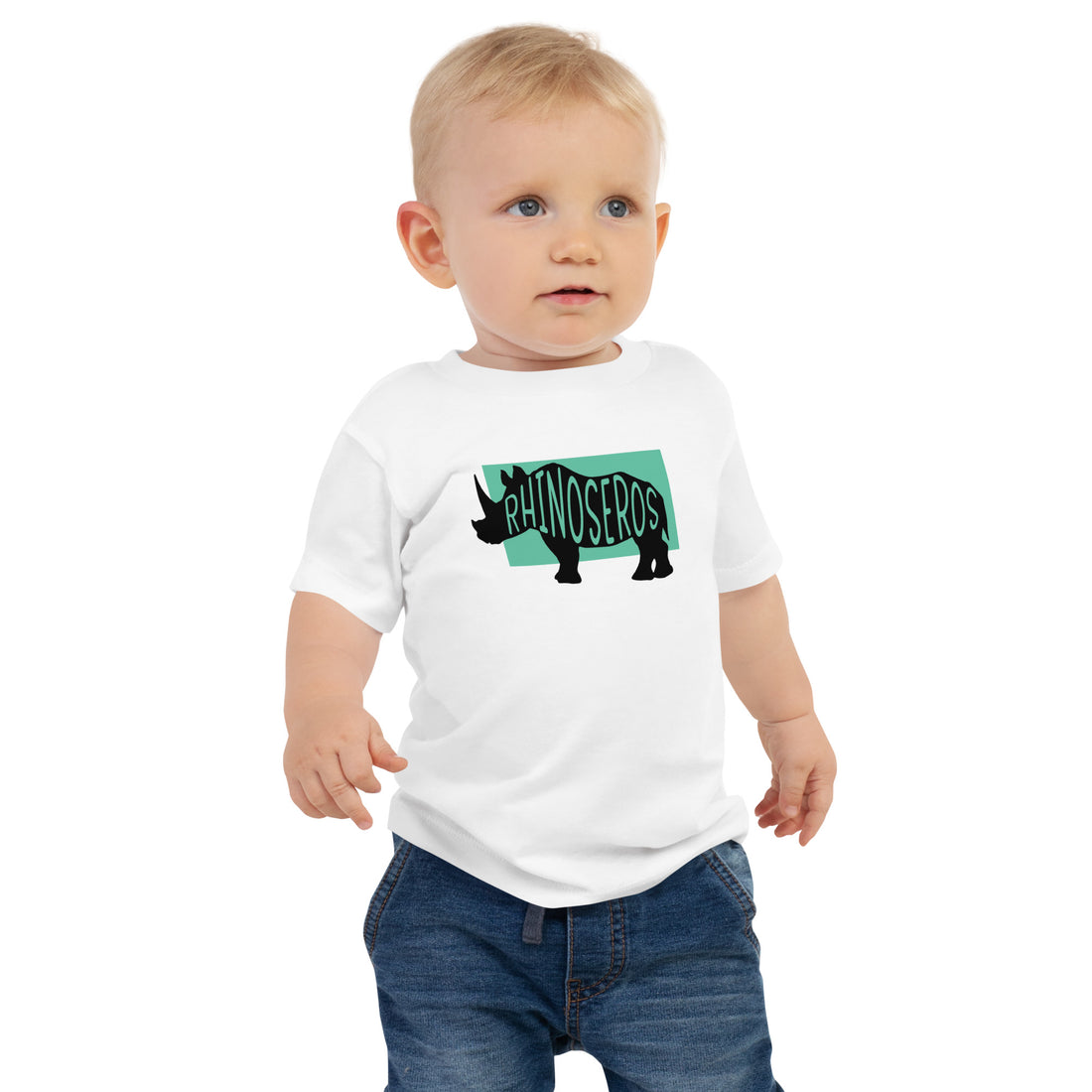 Rhinoceros Rhinoseros Baby Jersey Short Sleeve Tee White Welsh