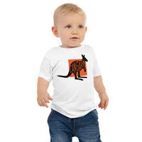 Kangaroo Cangarŵ Baby Jersey Short Sleeve Tee White Welsh