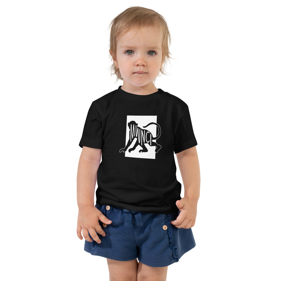 Monkey Mwnci Toddler Short Sleeve Tee Black Welsh