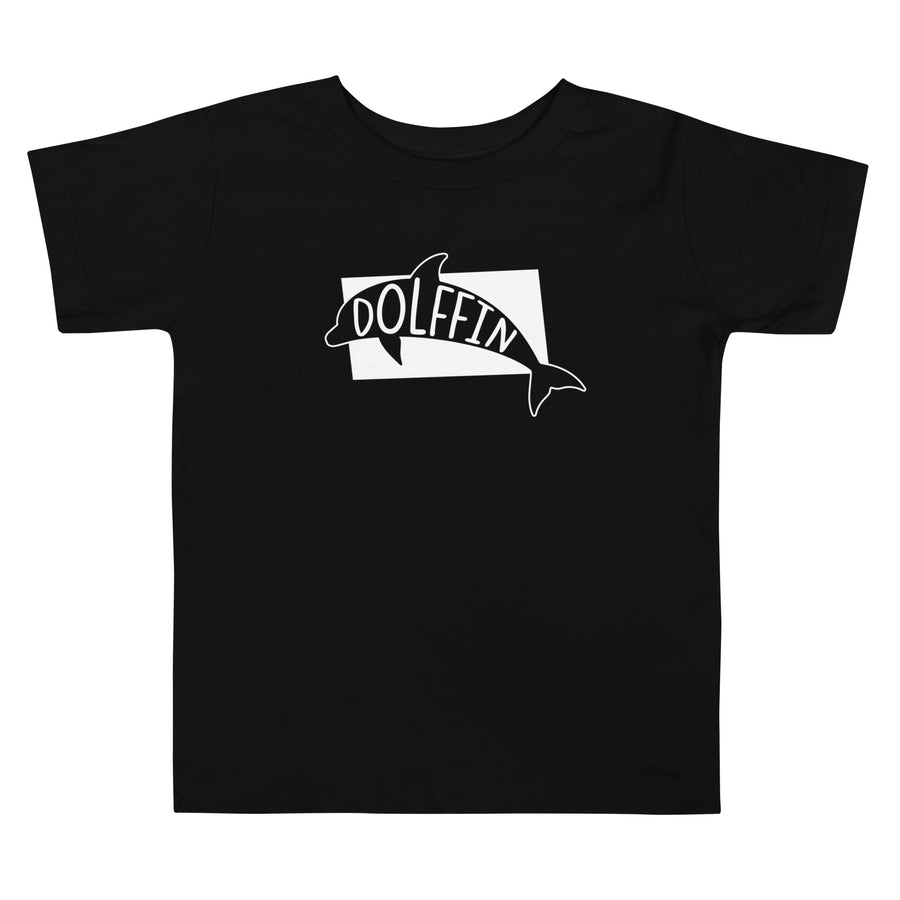 Dolphin Dolffin Toddler Short Sleeve Tee Black Welsh