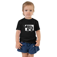 Elephant Ellifant Toddler Short Sleeve Tee Black Welsh