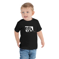 Wallaby Walabi Toddler Short Sleeve Tee Black Welsh