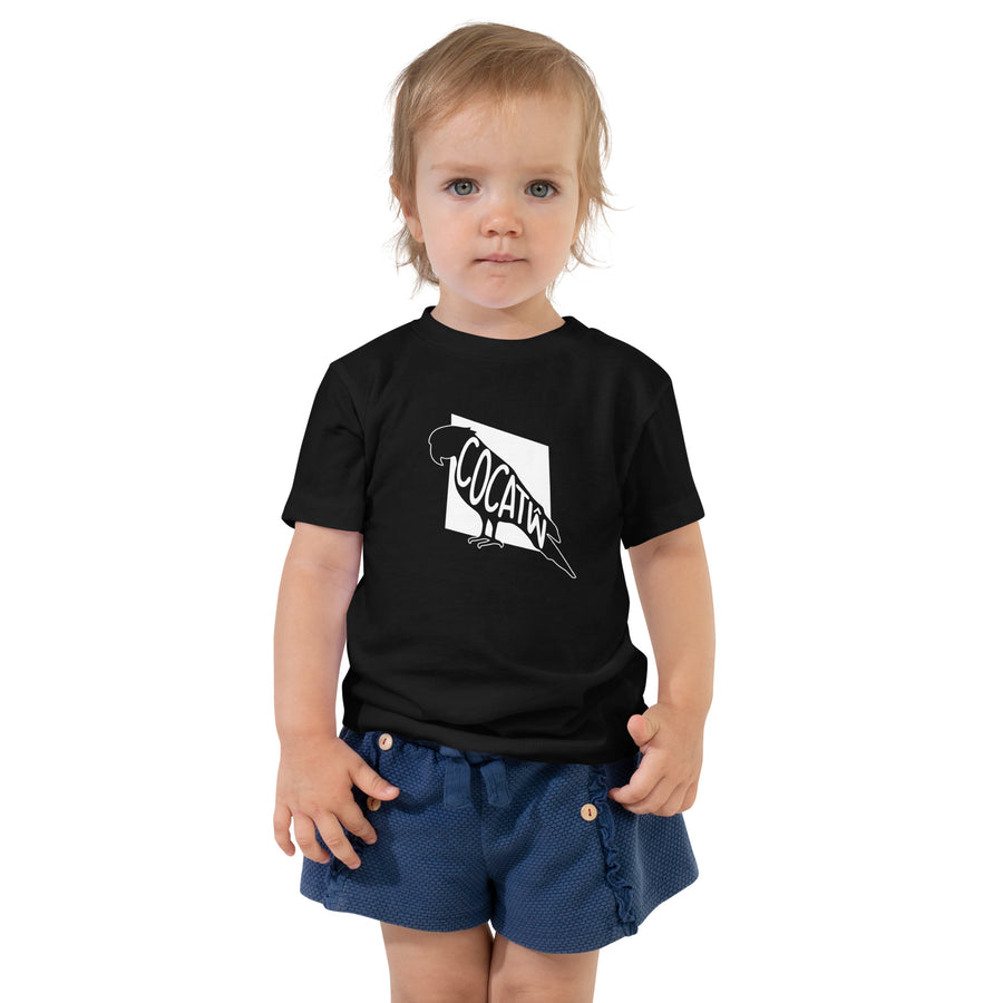 Cockatoo Cocatŵ Toddler Short Sleeve Tee Black Welsh