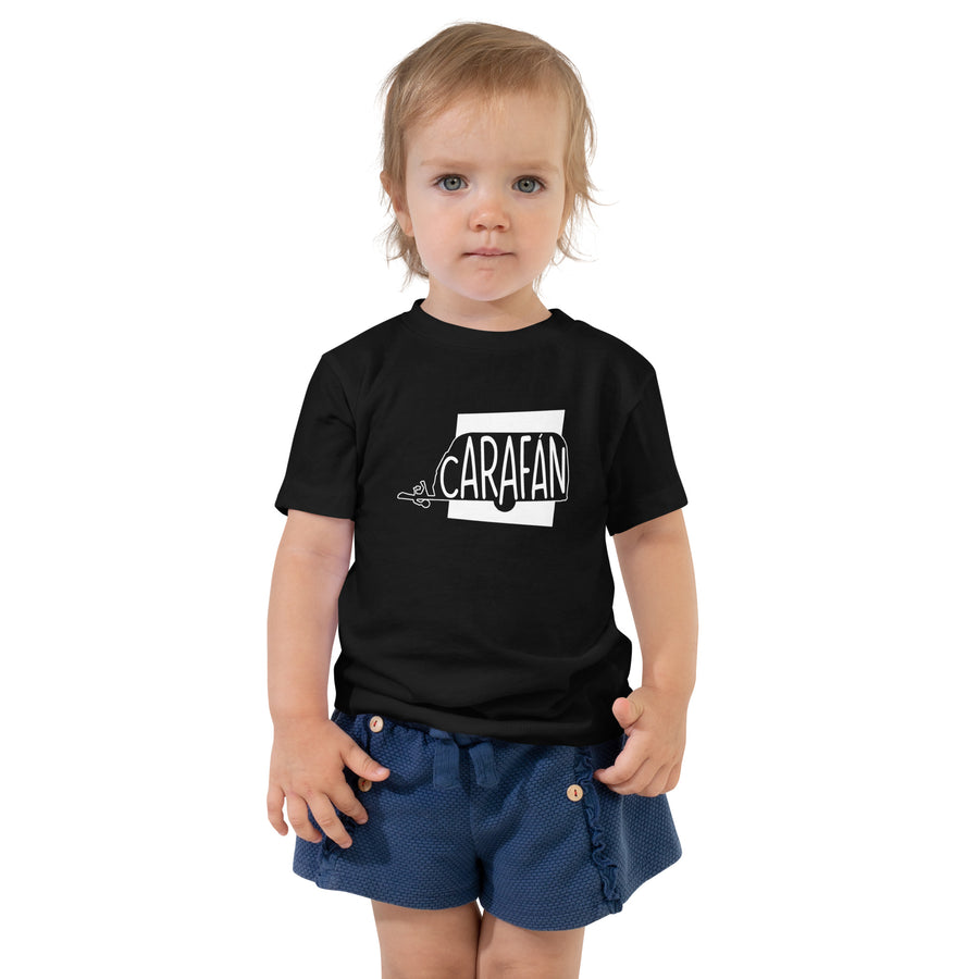 Caravan Carafan Toddler Short Sleeve Tee Black Welsh