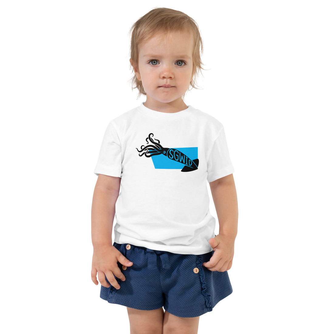 Squid Sgwid Toddler Short Sleeve Tee White Welsh