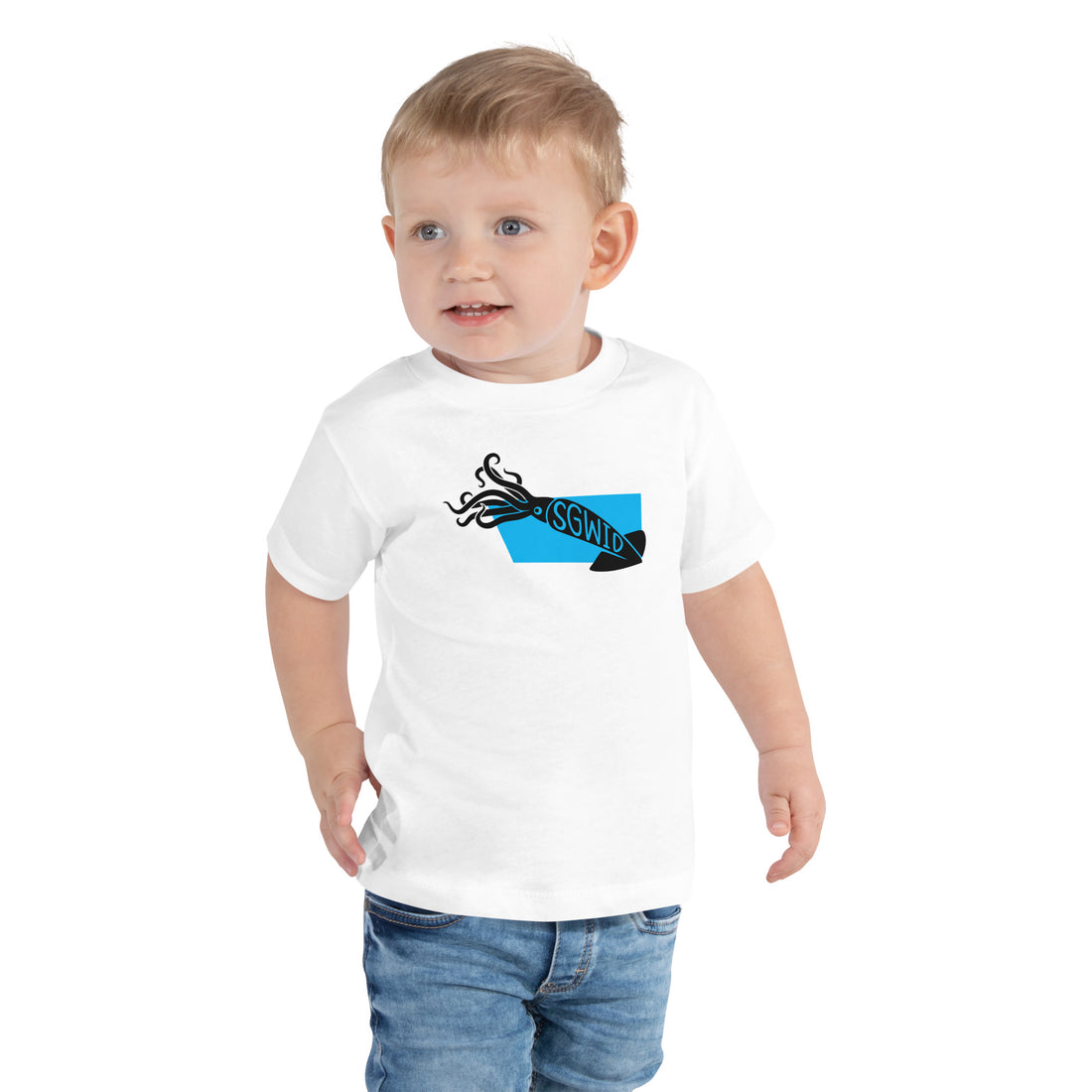 Squid Sgwid Toddler Short Sleeve Tee White Welsh