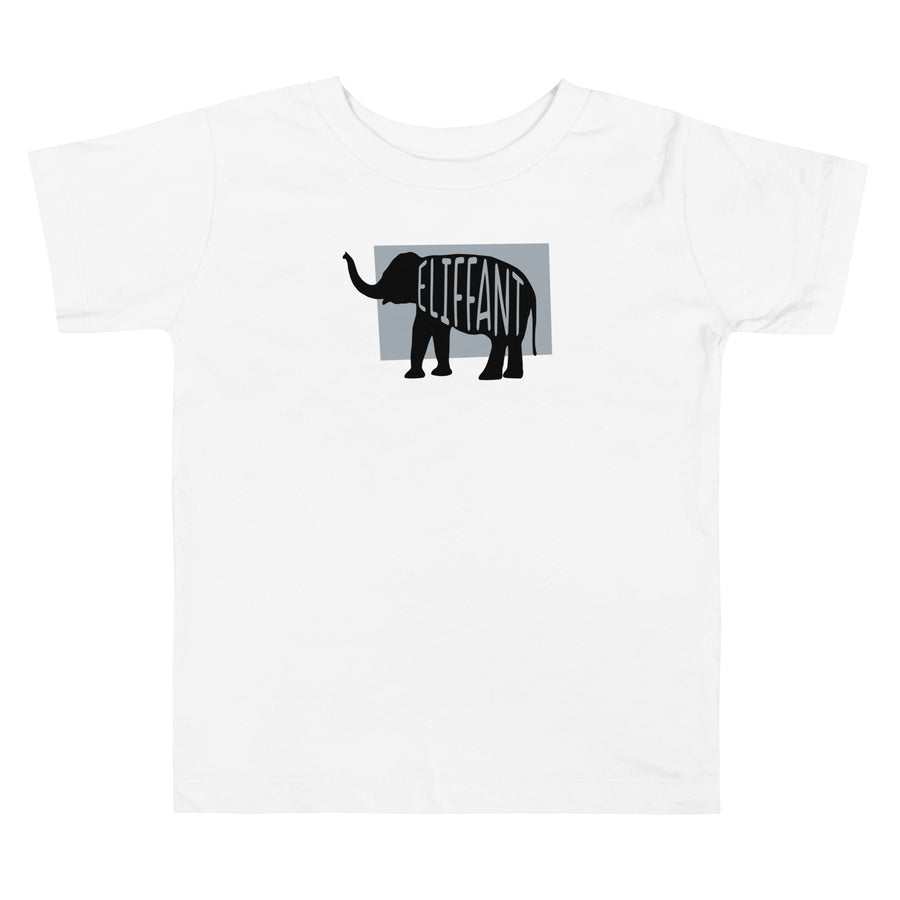 Elephant Ellifant Toddler Short Sleeve Tee White Welsh