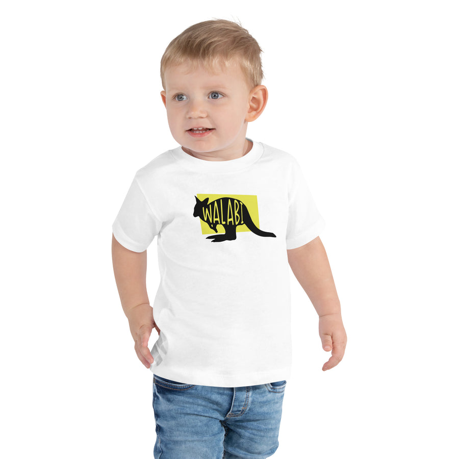 Wallaby Walabi Toddler Short Sleeve Tee White Welsh