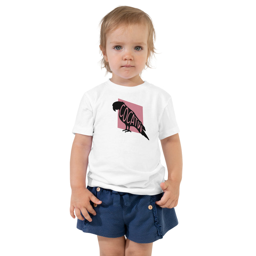 Cockatoo Cocatŵ Toddler Short Sleeve Tee White Welsh