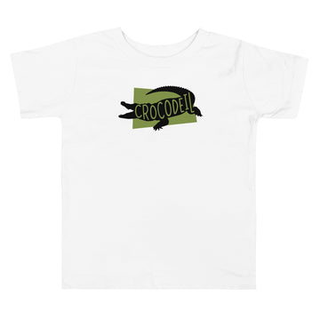 Crocodile Crocodeil Toddler Short Sleeve Tee White Welsh