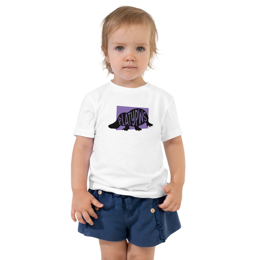 Platypus Platypws Toddler Short Sleeve Tee White Welsh