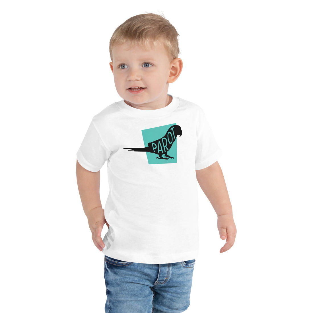 Parrot Parot Toddler Short Sleeve Tee White Welsh