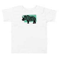 Rhinoceros Rhinoseros Toddler Short Sleeve Tee White Welsh