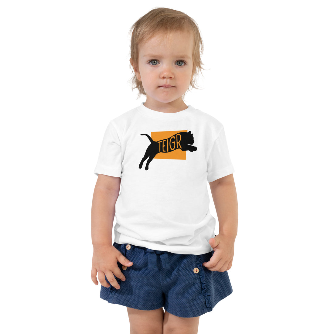 Tiger Teigr Toddler Short Sleeve Tee White Welsh