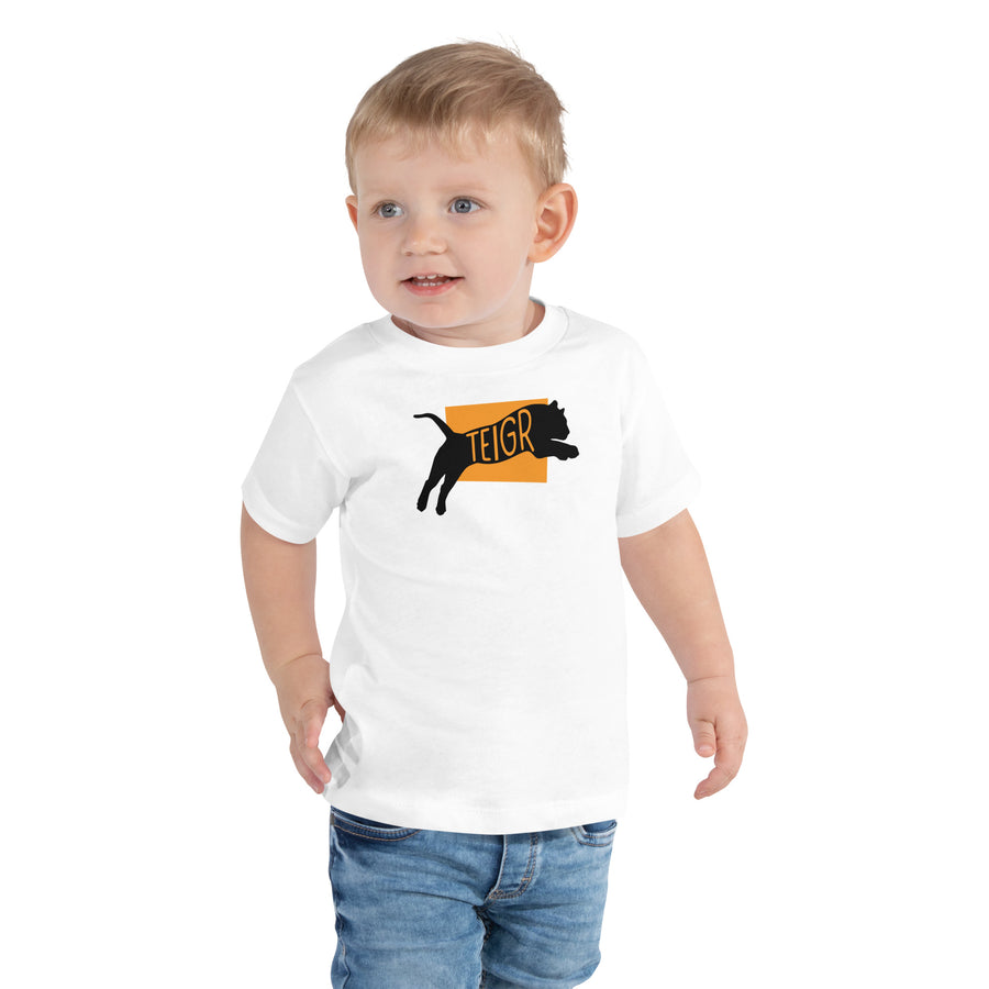 Tiger Teigr Toddler Short Sleeve Tee White Welsh