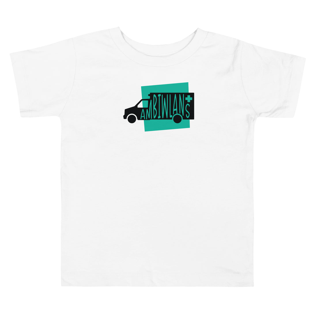 Ambulance Ambiwlans Toddler Short Sleeve Tee White Welsh