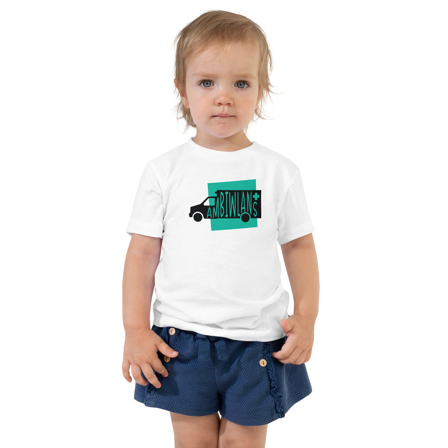 Ambulance Ambiwlans Toddler Short Sleeve Tee White Welsh