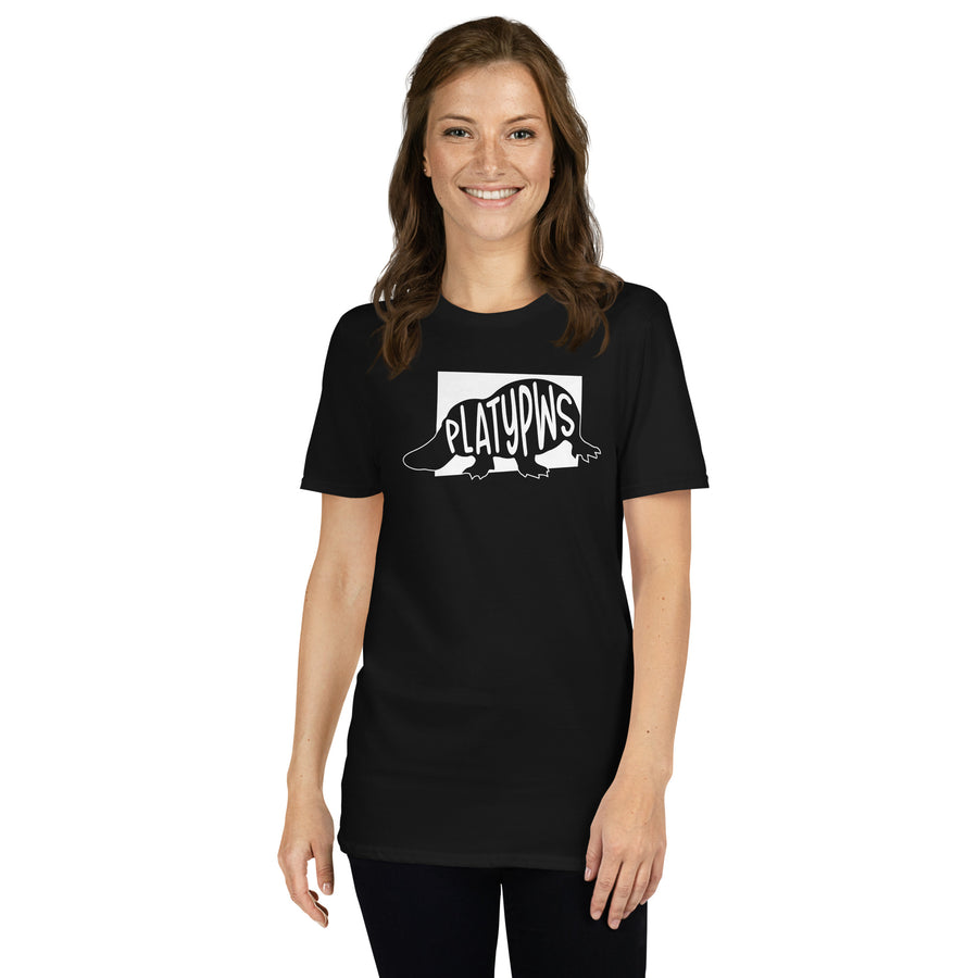 Platypus Platypws Short-Sleeve Unisex T-Shirt Black Welsh