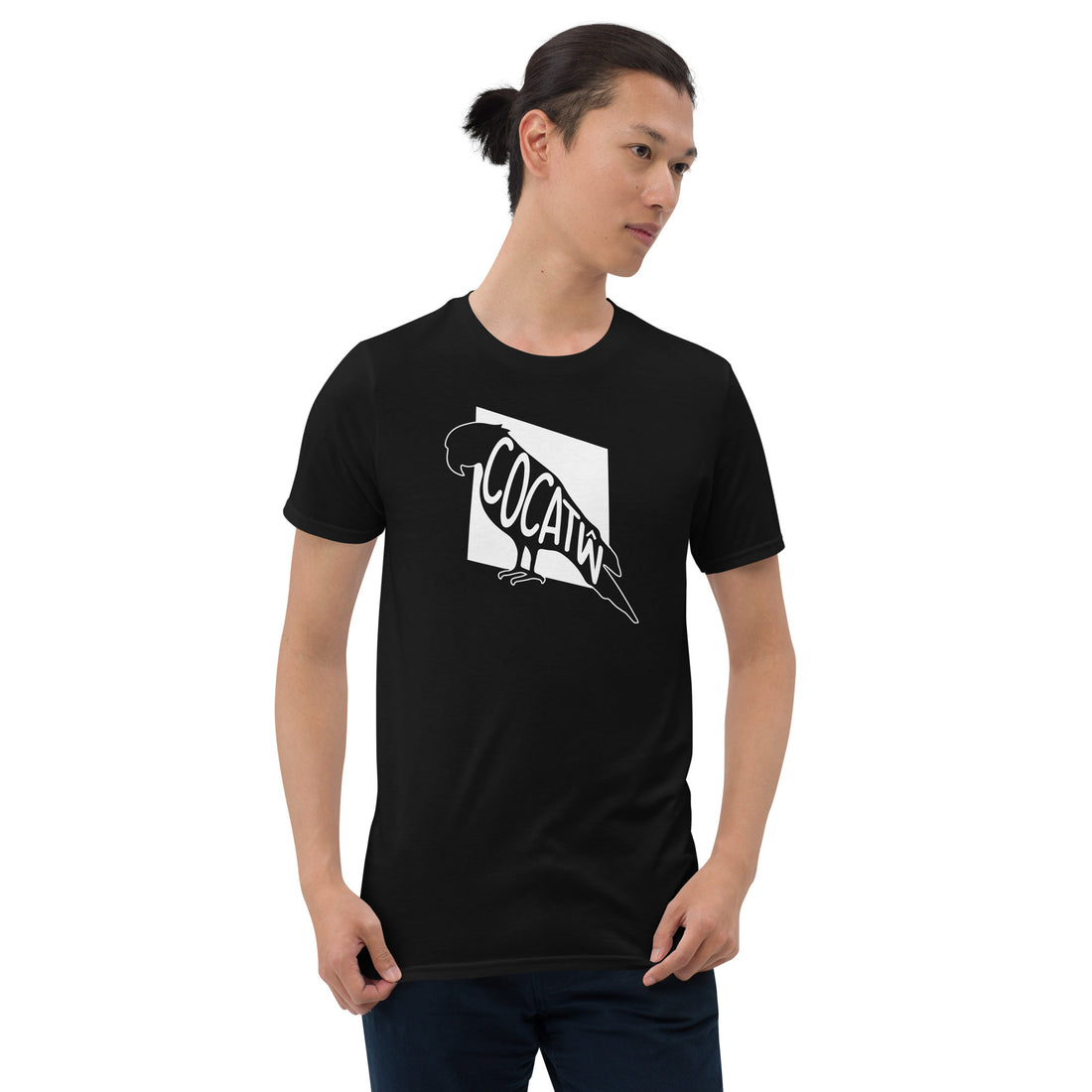 Cockatoo Cocatŵ Short-Sleeve Unisex T-Shirt Black Welsh