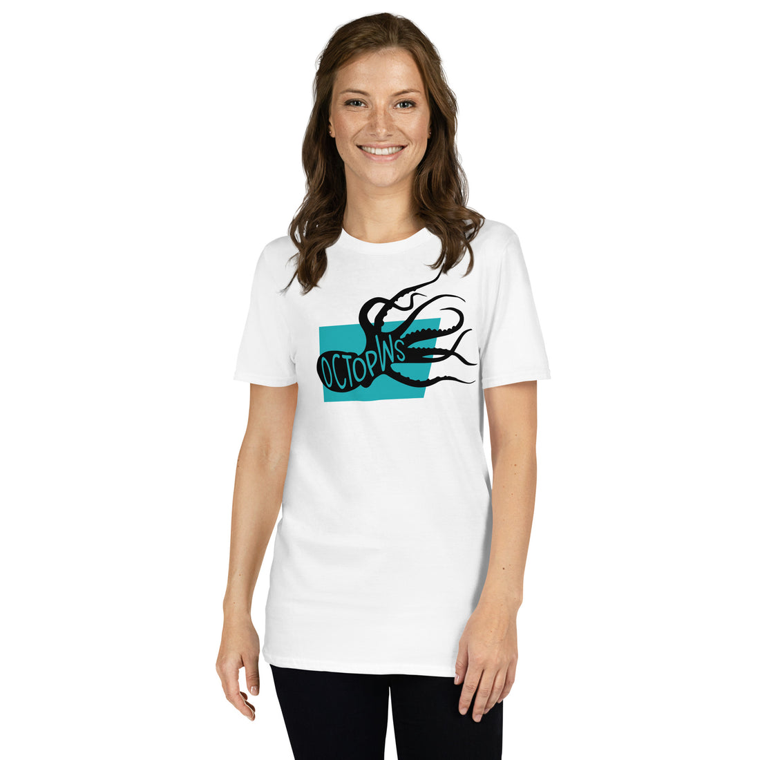 Octopus Octopws Short-Sleeve Unisex T-Shirt White Colour Welsh