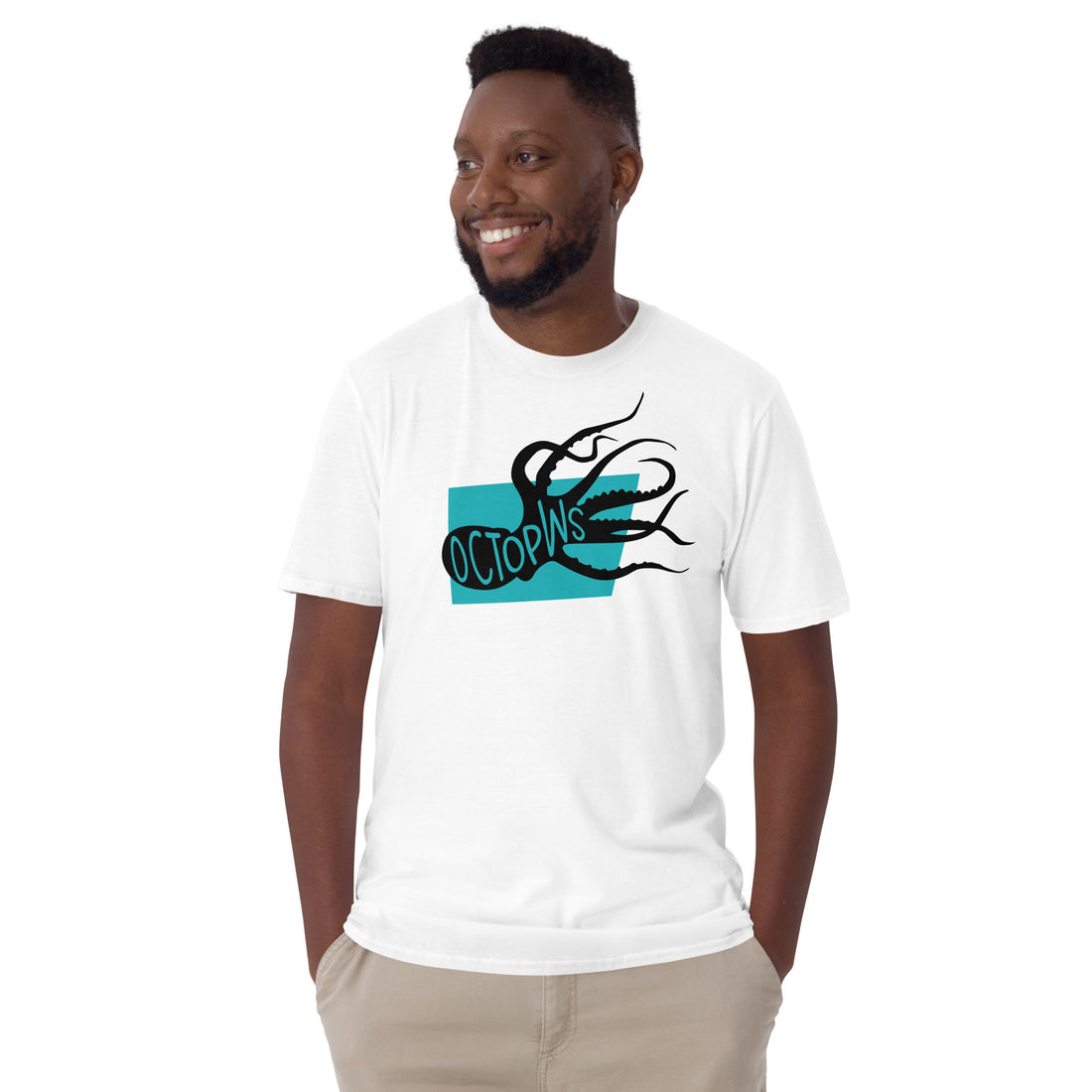 Octopus Octopws Short-Sleeve Unisex T-Shirt White Colour Welsh