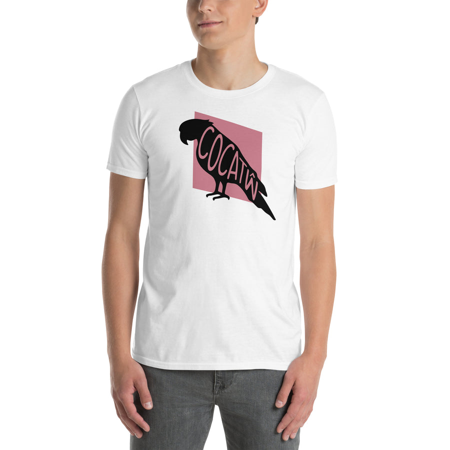 Cockatoo Cockatŵ Short-Sleeve Unisex T-Shirt White Colour Welsh