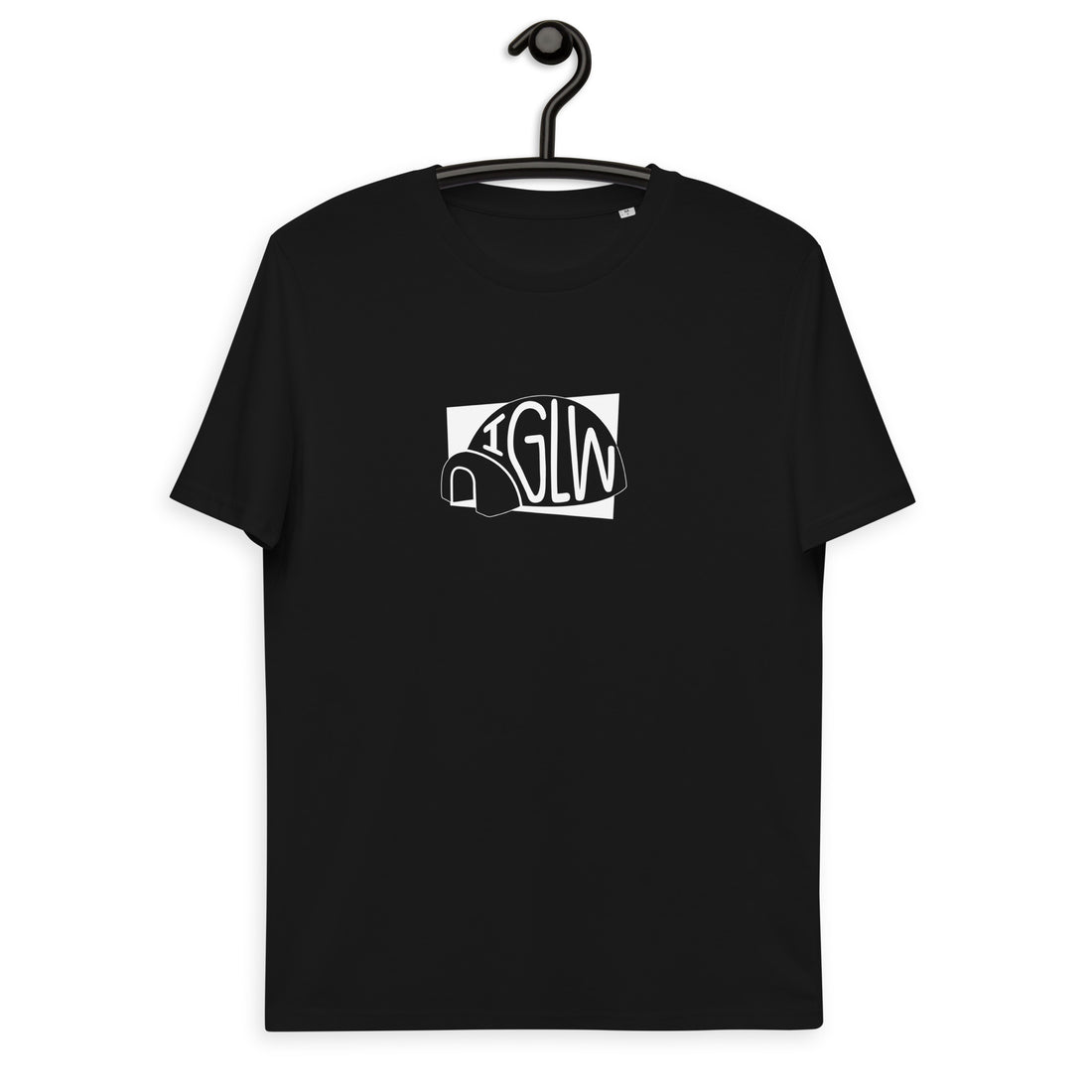 Igloo Iglw Christmas Unisex Organic Cotton T-shirt Welsh Black - Taffy Tees