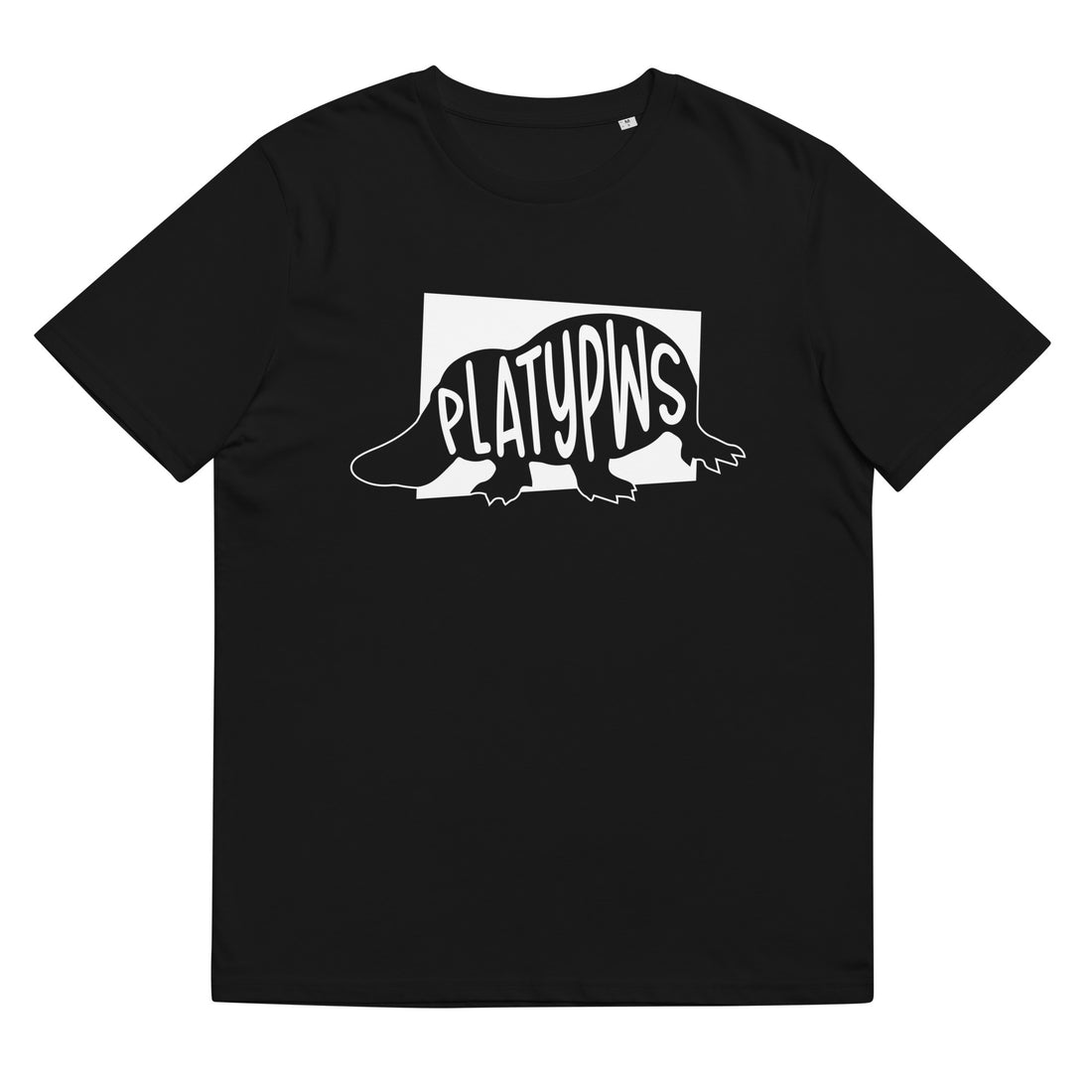 Platypus Platypws Unisex organic cotton t-shirt black welsh