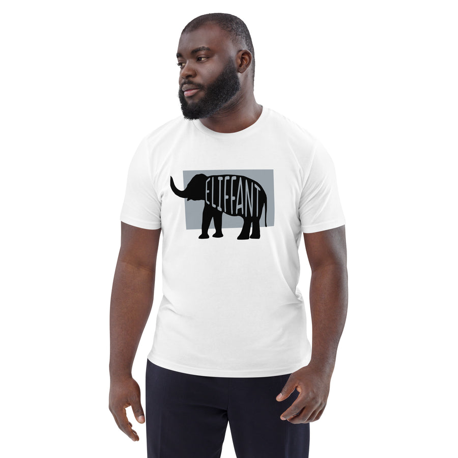 Elephant Eliffant Unisex organic cotton t-shirt Welsh White