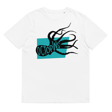 Octopus Octopws Unisex organic cotton t-shirt white colour welsh