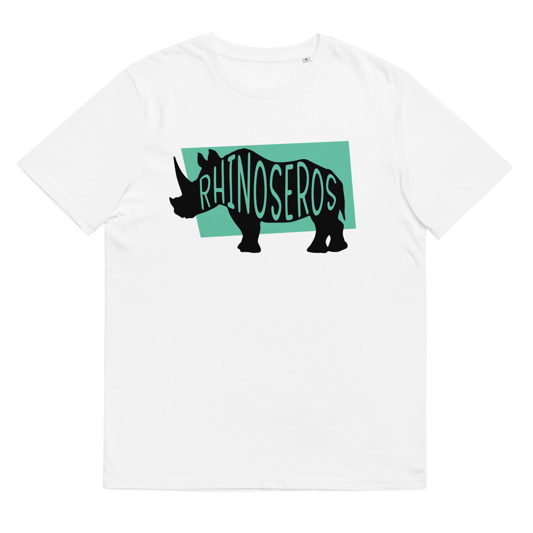 Rhinoceros Rhinoseros Unisex Organic Cotton T-shirt White Colour Welsh