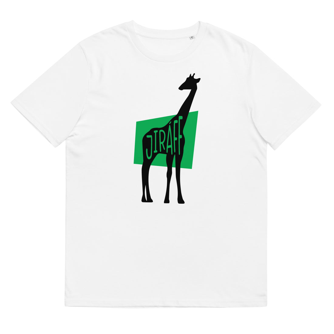 Giraffe Jiráff Unisex Organic Cotton T-shirt White Colour