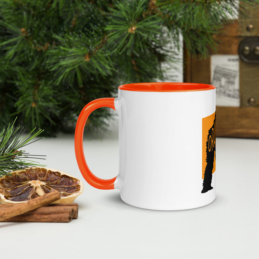 Orangutan Orangwtan Mug with Colour Inside Welsh