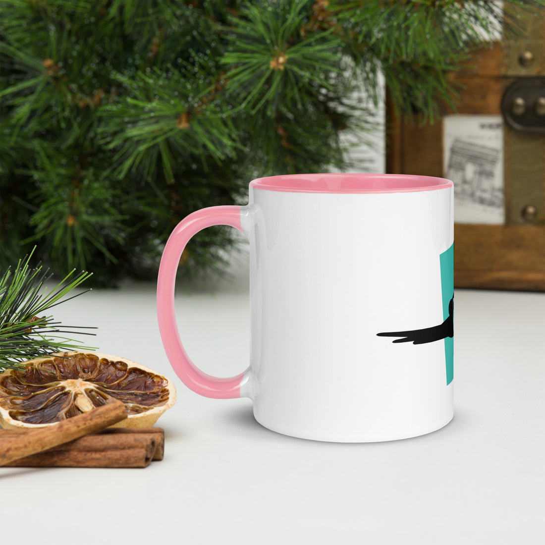 Parrot Parot Mug with Colour Inside Welsh